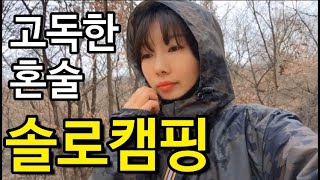 [솔로캠핑]고독한 혼술/나홀로 솔캠/지하철타고 백패킹/초안산 캠핑장/동계백패킹/캠핑브이로그/캠핑장추천/백패킹장소