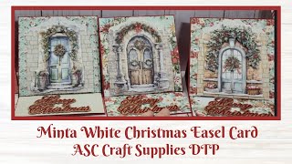 Mintay White Christmas Easel Cards   ASC Craft Supplies DTP 1