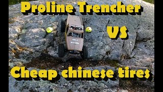 Proline trencher vs cheap chinese rc tires