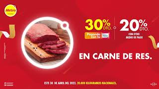 Aprovecha 30% de dto. en carne de res.