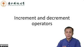 10 5 increment and decrement operators