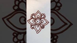 Easy and simple kolam art on paper @Belles-Lettres_11 #art #kolamart #rangoli #satisfying #howto