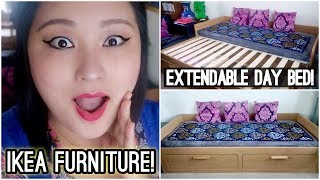 REQUESTED VIDEO: IKEA BRIMNES Extendable Day Bed With 2 Drawers | Hate Watched Him lol - VLOG #77