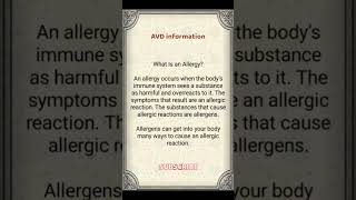 Allergy and symptoms