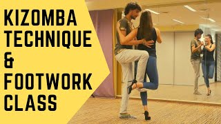 Kizomba Technique & Footwork - Nemanja & Kristel - Int/Adv Level 🎥