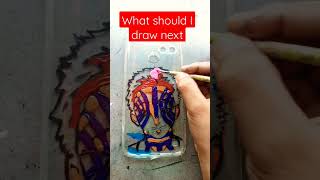 drawing akaza #animeart #shorts #artist #trending #demonslayer #glasspainting #drawing #shortsvideo