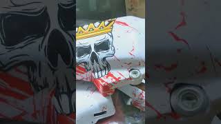 Joker Sticker on Honda Motorcycle side covers | Scull | bike | 125 | 70cc