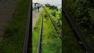 Elephanta Island track train 🚂#sort #travel #atalsetu #arabiansea #elephantaisland #mumbai #nature