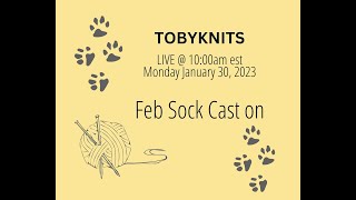 Casting On February Socks LIVE.