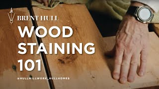 How to THINK about staining wood.