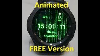 Matrix Animated Watch Face - Nazar-WF07 Version 4