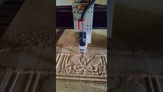 CNC carving design/ beautiful wooden main door engraving with CNC router machine.#shorts #viral