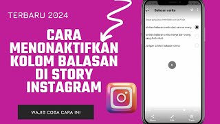 Cara Menonaktifkan Kolom Balasan di Story Instagram