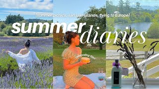 summer diaries | celebrating 10k subs 🎉, summer picnics, san juan islands, flying to europe