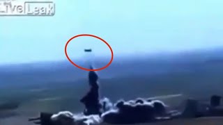 suicide bombers car gets launched 200ft into the air before exploding