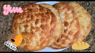 Homemade Naan in English and Arabic