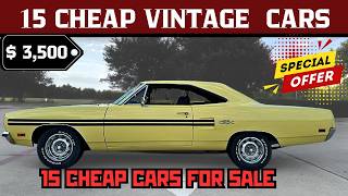 Cruise into Nostalgia: 15 Classic Cars for Sale! #carforsale #classiccars