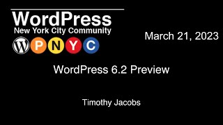 WordPress 6.2 Preview