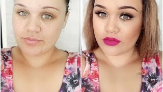 Bright Matte Lips & Neutral Eyes using Drugstore/Affordable Products