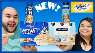 NEW Carnation Breakfast Essentials Frosted Flakes & Cinnabon Shakes Review 🥣