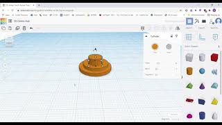 TinkerCAD CD Centre Hub