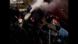 Footage of Helicopter downed by separatists in Eastern Ukraine!!!