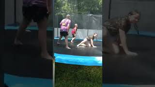 Trampoline Fun! #shorts #fun #kids #play #life #play #kids