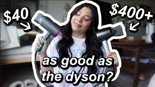 $40 AMAZON BLOWDRYER VS DYSON SUPERSONIC | REVIEW & COMPARISON FROM A HAIRDRESSER