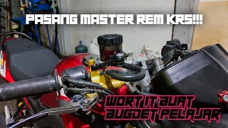 PASANG MASTER REM KRS | Mirip Nissin samurai buat Budget pelajar🔥|Ilham Official #cbold150r#viral