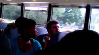 Boy sings Maroon 5 Moves Like Jagger on the bus