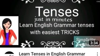 Learn all types of tenses in one minute