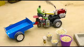 Diy tractor making road new technology | diy mini construction machine |  @Ninucreator