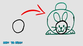 How To Draw : white rabbit painting _ drawing and painting