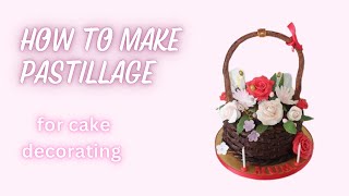 Master the art of cake decorating with hard drying pastillage