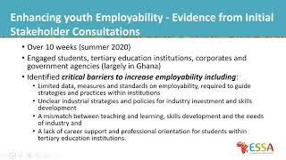 Using knowledge and evidence to improve employability for young people in sub-Saharan Africa.