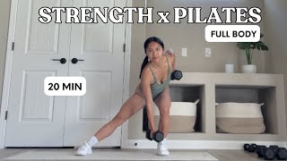 Strength x Pilates Day 6 | Full Body with Weights *TONE & SCULPT*