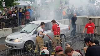 Beaucefest 2017 Most Epic Toyota Echo BURNOUT Bumper Drop!!