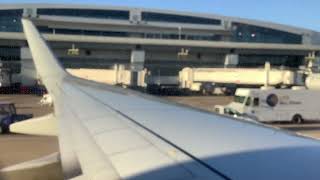 Pushback from gate C11 at dfw!