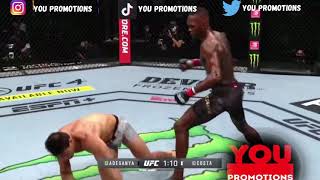 Israel Adesanya grinds away Costa Pretty Ricky style!