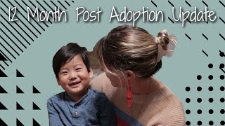 12 Month Post Adoption Update -- Korean Adoption