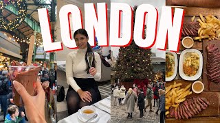 LONDON VLOG: Flat Iron, Ave Mario, Winter Wonderland and afternoon tea