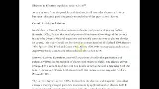 Complex Systems Notes: Can Electromagnetic Dynamics Shed Light on the Universe?