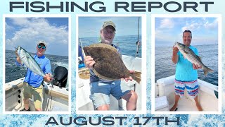 New Jersey Fishing Report August 17th #fishingreport #surffishing