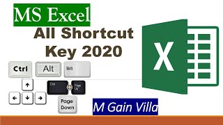 Shortcut key In Excel - MS Excel