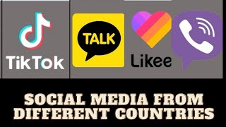 Social media from different Countries