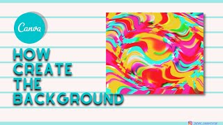 Liquify Lines Effect Background in CANVA