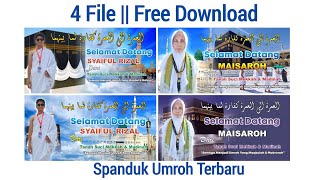 Free Download 4 File || Desain Spanduk Umroh