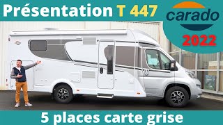 GRAND PROFILÉ 5 PLACES - Présentation du CARADO T 447 modèle 2022 *Instant Camping-Car*