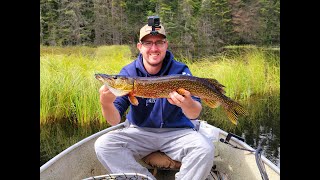 Pike Fishing in La Tuque, Canada.