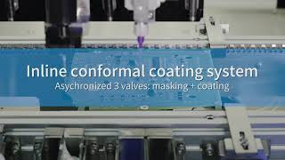 axxon inline conformal coating system - three  valves application